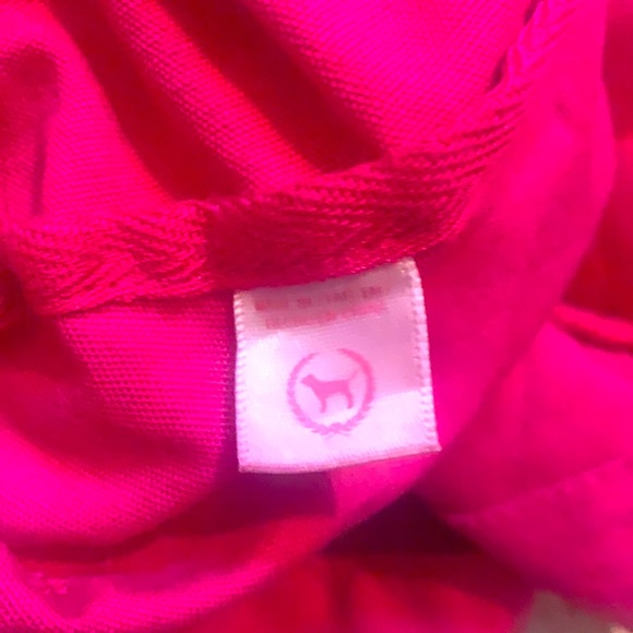 RARE VICTORIA SECRET LOVE HOT PINK  LARGE CANVAS BAG TOTE BARBIE UNIVERSITY - Picture 11 of 12